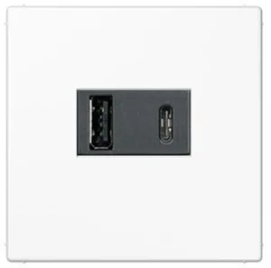 Muuntaja USB-laturi Ensto Intro - MUUNTAJA ENSTO INTRO USB-LATURI, A+C-TYYPPI,3A,VAL