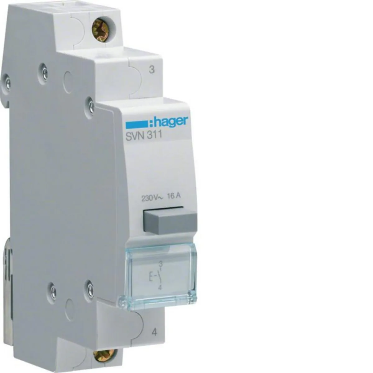 Painike Hager - PAINIKEKALUSTE DIN HAGER SVN311 1S 230VAC