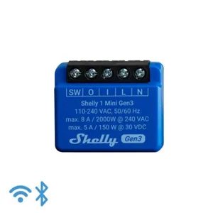 Rasiareleet Shelly - OHJELMOITAVA RELE SHELLY 1 MINI GEN3