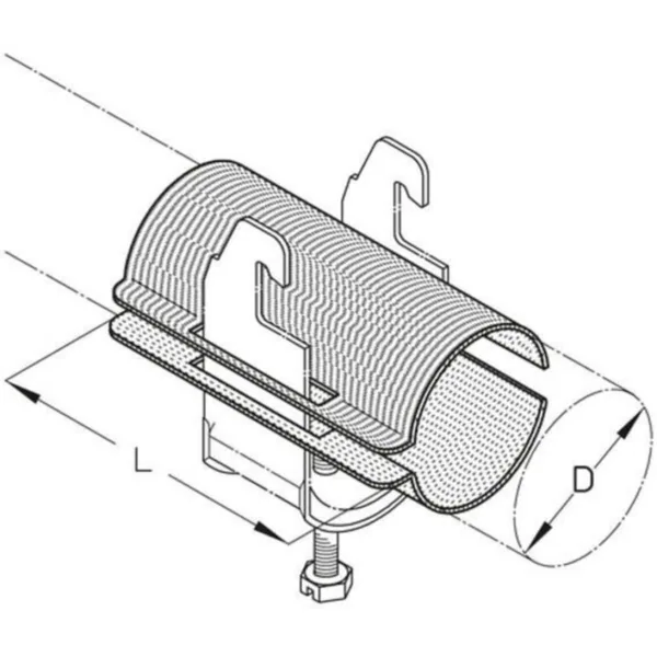 VASTAVANNE PUK LW100 Ø95-100/L=100MM FE
