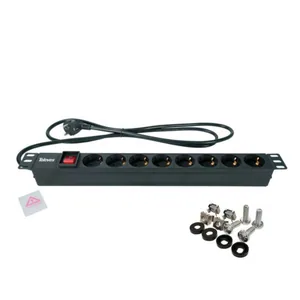 Jatkopistorasia Televes Datacom - JATKOPISTORASIA DATACOM VIRRANJAKOPANEELI 8-OS 19" 1RU