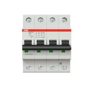 Johdonsuojakatkaisija ABB S200 C-käyrä 4-nap 3L+N - JOHDONSUOJAKATKAISIJA S200M S203M-C25NA 4-NAP C25A
