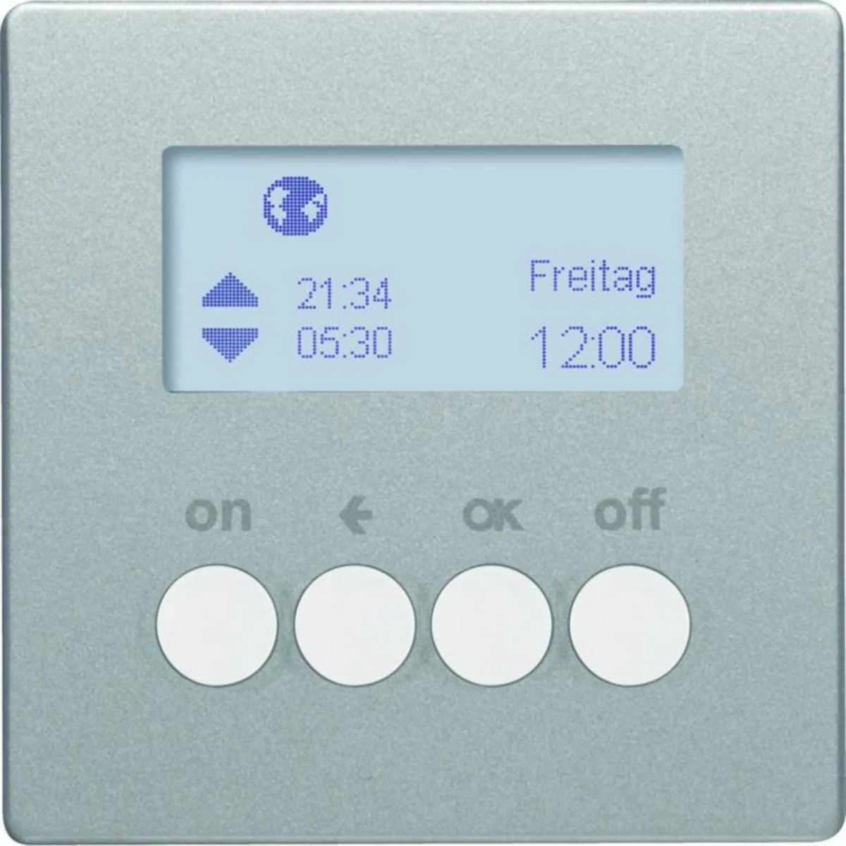 Kellokytkin KNX Hager Q.1 VKO 1K RF QUICKLINK ALU
