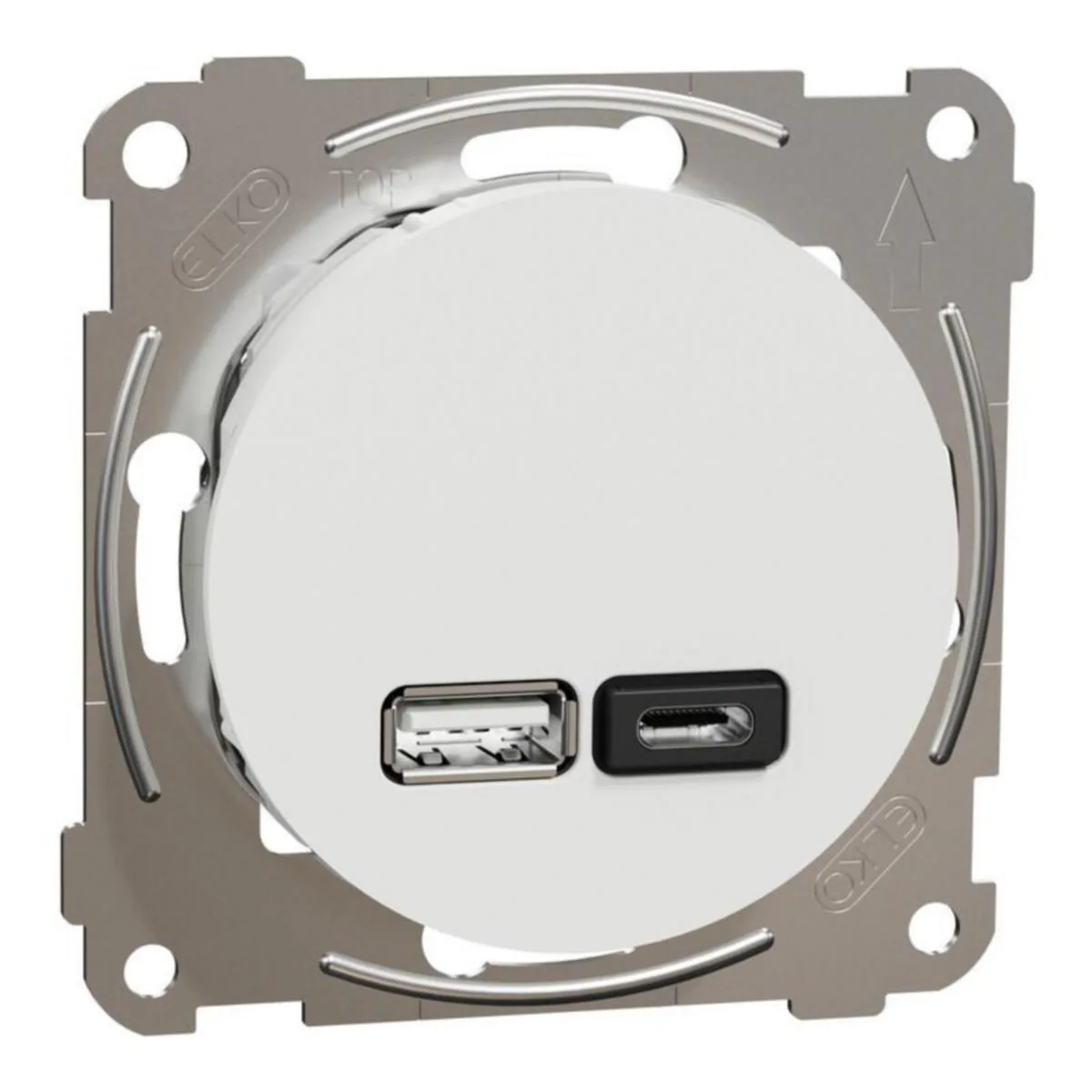 Keskiölevy ELKO One USB - KESKIÖLEVY ELKO ONE USB-LATAUS PR A+C 21W PD VAL