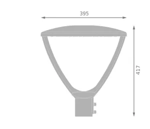 Pylväsvalaisin Ledvance Urban Lantern Value - PYLVÄSVALAISIN LEDVANCE URBN LTRN 59W CCT PS SYM BK