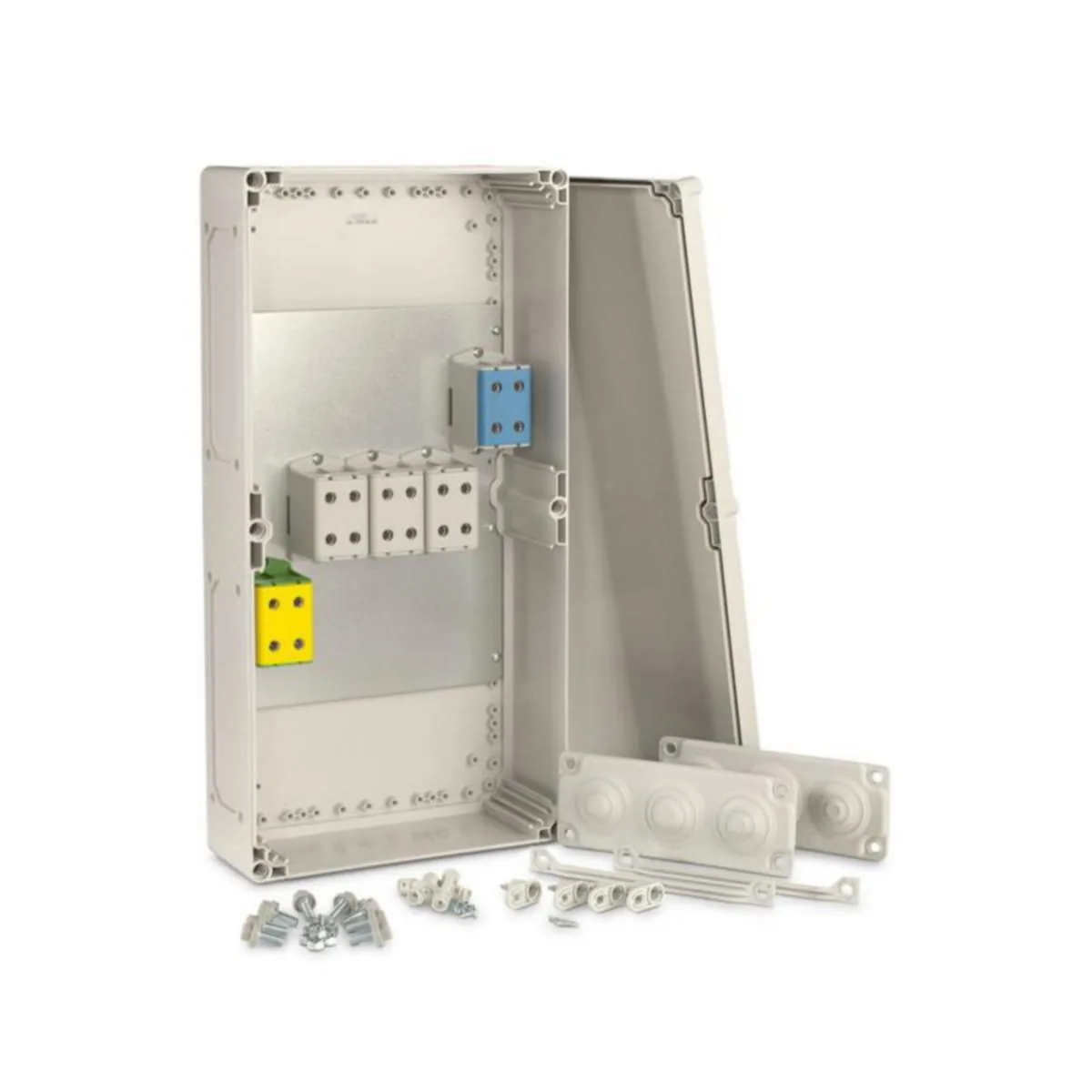 Riviliitinkotelo PC Ensto Cubo T5, AL/CU 2X(5X35-150MM²