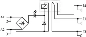 Rele Wago 857-sarja - VÄLIRELE WAGO RELEMODUULIT AC/DC 115V