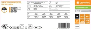 Yleisvalaisin Ledvance Tracklight PFM - YLEISVALAIS TRACKINGLIGHT PFM TR LN 750 35W 840 25D BK DALI