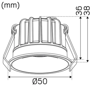 Alasvalo Hide-a-lite Optic Deep XS - ALASVALO OPTIC IP44 205lm 4W Tune DIM WH