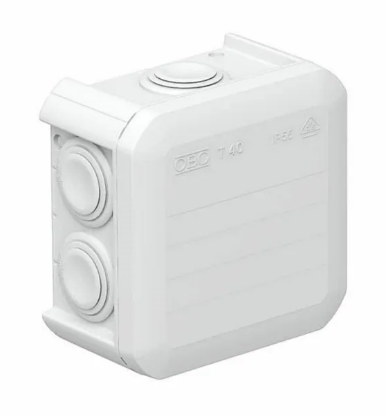 Jakorasia OBO VBS T-sarja valkoinen kalvotiivisteillä T40 90x90x52mm IP55 VALK