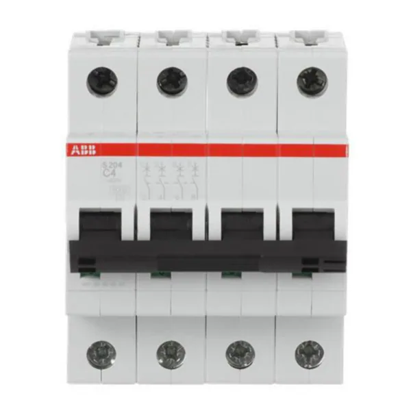 Johdonsuojakatkaisija ABB S200 C-käyrä 4-nap S204-C4 C4A