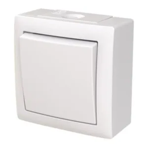 Kytkin ABB Saga pinta IP44 - KYTKIN SAGA 6-KYTKIN PINTA-ASENNUS IP44