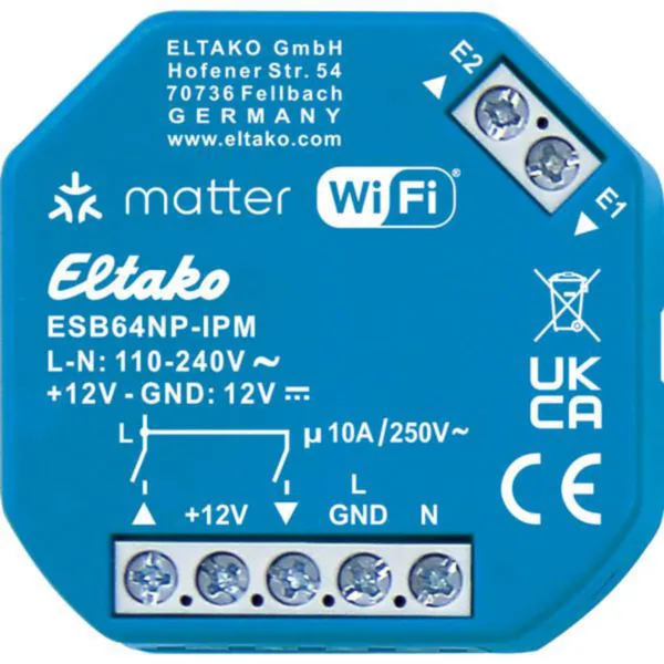 Ohjauslaite Eltako Sarja 64 VERHOMOOTTORIOHJ.WIFI,MATTER