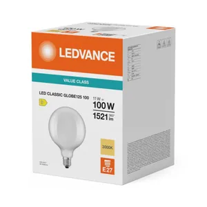 Sisustuslamppu Ledvance Value Classic - SISUSTUSLAMPPU VALUE CLASSIC G125 11W/830 1521LM E27 FR