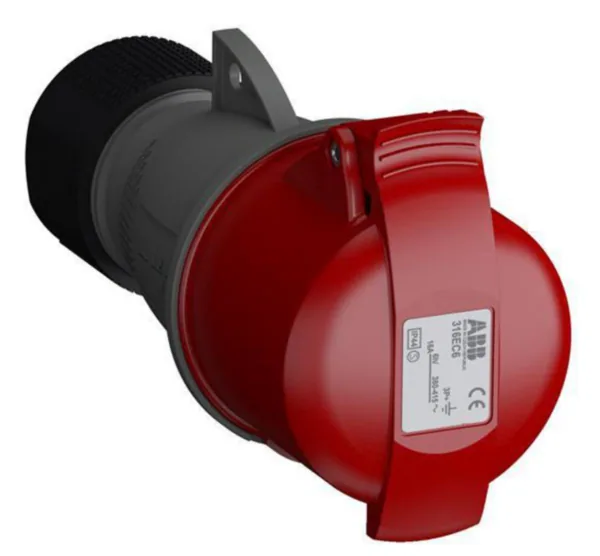 Voimajatkopistorasia Amphenol Easy & Safe EASY&SAFE 6H, 16A, IP44, 3P+E