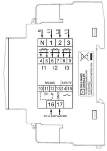 Energiamittari Carlo Gavazzi EM330 - ENERGIAMITTARI CARLO GAVAZZI EM330 3V 5A LK B 3-DIN S1