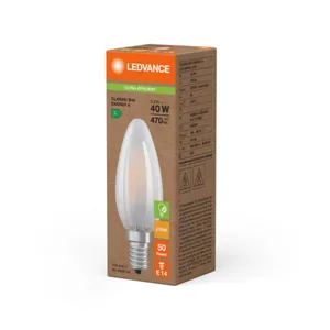Kynttilälamppu Ledvance Super-Efficient - KYNTTILÄLAMPPU LEDVANCE CLB 2,2W/827 470LM E14 FR ELA