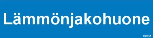 Merkintätarra Malkit Kiinteistö LÄMMÖNJAKOHUONE 200X50
