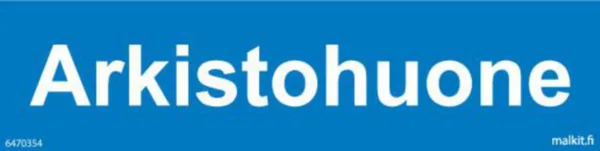 Merkintätarra Malkit Kiinteistö Arkistohuone 200x50