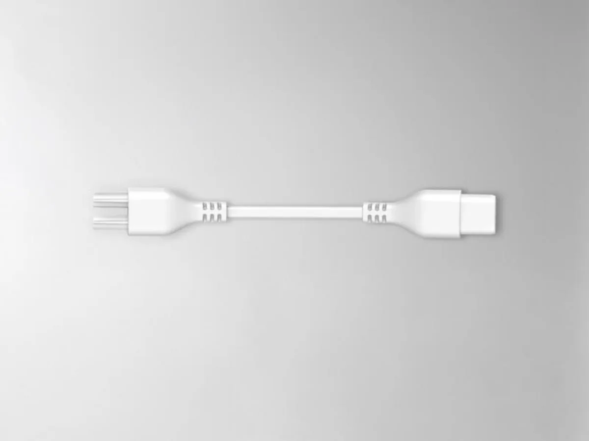 Sähköinen lisätarvike Hide-a-lite Flexline VÄLIKAAPELI SUORA 10CM WH – valkoinen
