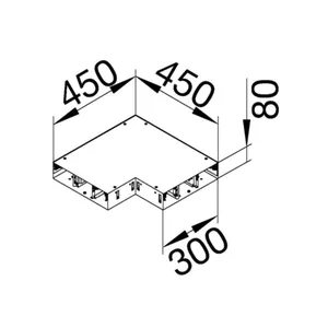Tasokulma Hager tehalit.BKG - TASOKULMA TEHALIT.BKG BKGD RUNKO FE 300X80 ZN