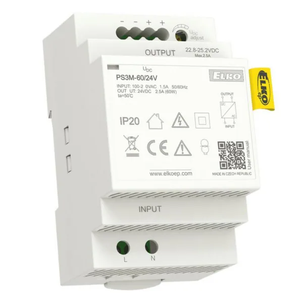 Teholähde Elko PS3M-60 230VAC/24VDC 2.5A 3M