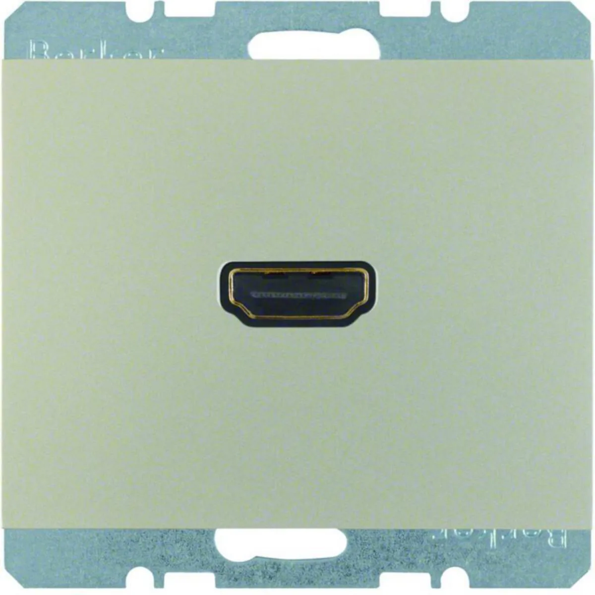 AV-rasia Hager K.5 HDMI V1.3 TYPEA UK RST – ruostumaton teräs (RST)