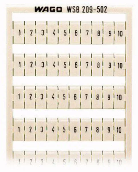Merkintäkilpi Wago 209-502