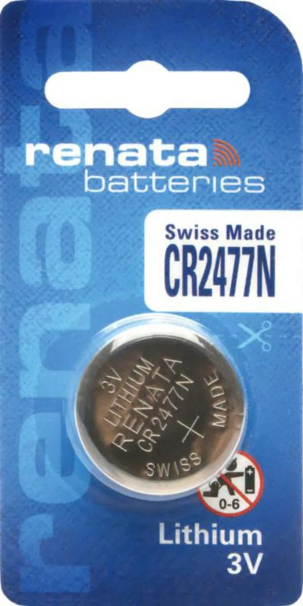 Paristo nappi lithium Renata CR2477N/BP1 3V/950mAh BLISTER