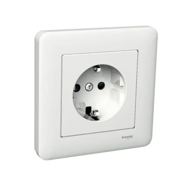 Pistorasia Schneider Electric Exxact 1-osainen kokopeitelevyllä 1S/16A/IP21 UPJ VAL