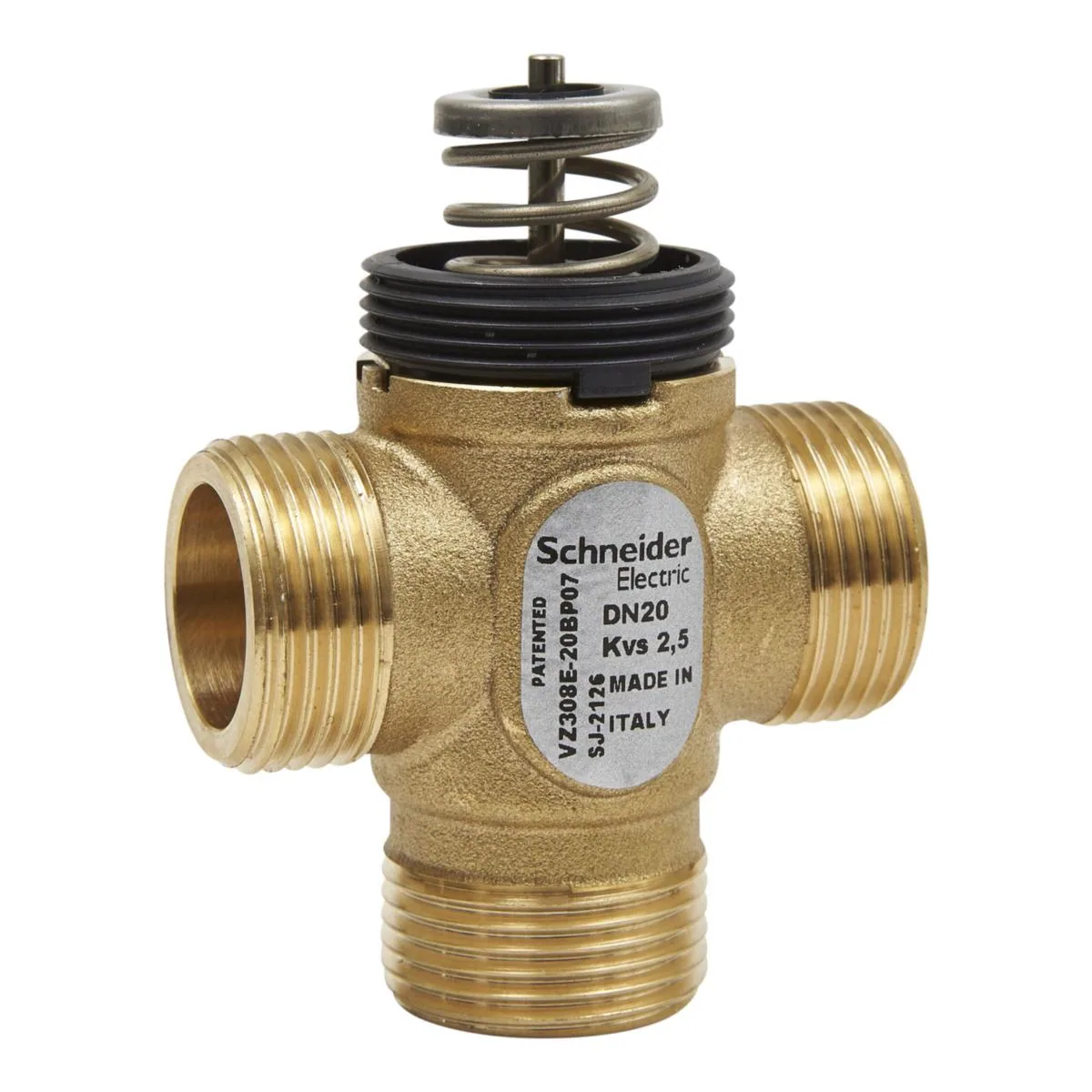 Venttiili Schneider VZ308 SpaceLogic - VENTTIILI SCHNEIDER VZ308 3-TIE,DN20,KVS2,5,G3/4A, ULKOK