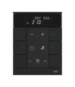 Huonetermostaatti ABB-free@home - HUONETERMOSTAATTI ABB FREEHOME 6-OS T CO2 RH VOC MUS