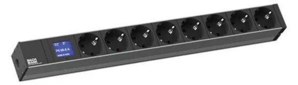 Jatkopistorasia Bachmann 19" BN0500 8 X SCHUKO