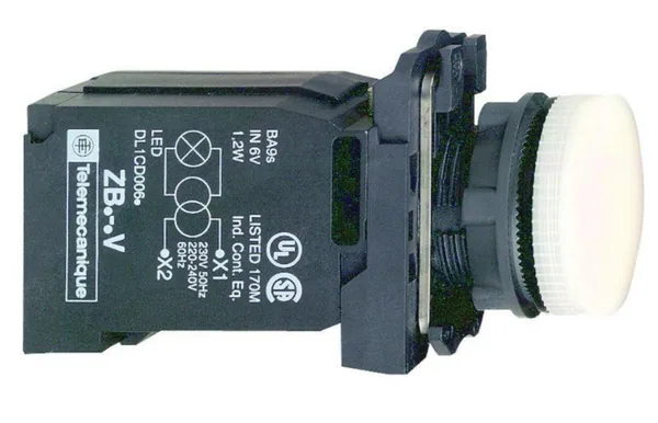 Merkkivalo hehku Schneider Electric Harmony XB5AV41. 230 V AC. MUUNTAJA