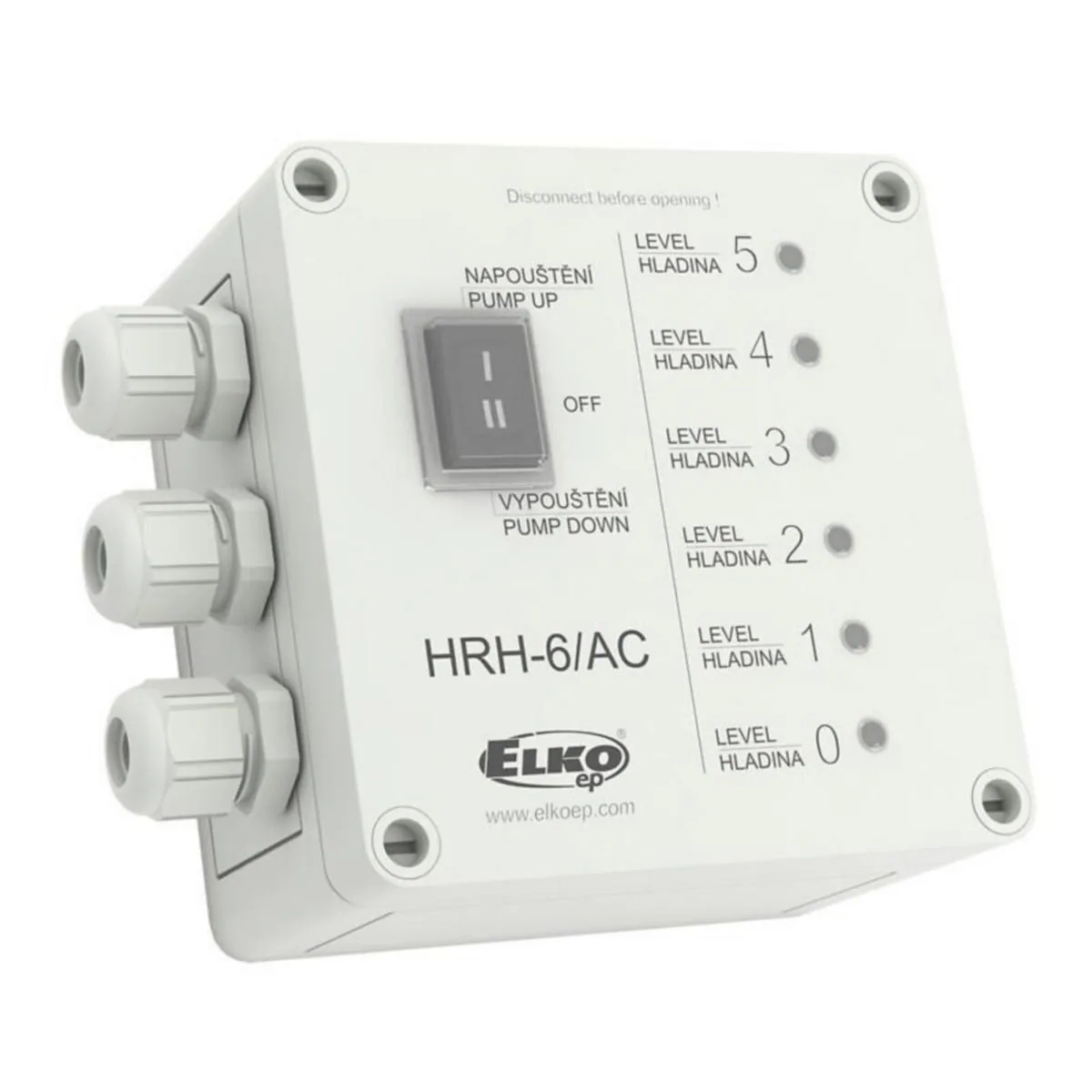 Pinnankorkeudenvalvontarele Elko EP HRH-6 - VALVONTARELE PINNANKOR.ELKO EP 1S 16A 5-TASO PUMP. 12-24VDC I