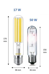Ympärisäteilevä lamppu Philips CorePro - YMPÄRISÄTEILEVÄ LAMPPU COREPRO E27 727 2700LM 50W=17W 230V