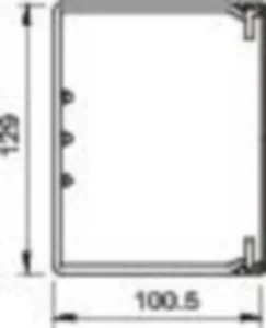 Asennuskanava OBO LFS WDK - ASENNUSKANAVA LFS WDK100130CW, 100,5X129X2000