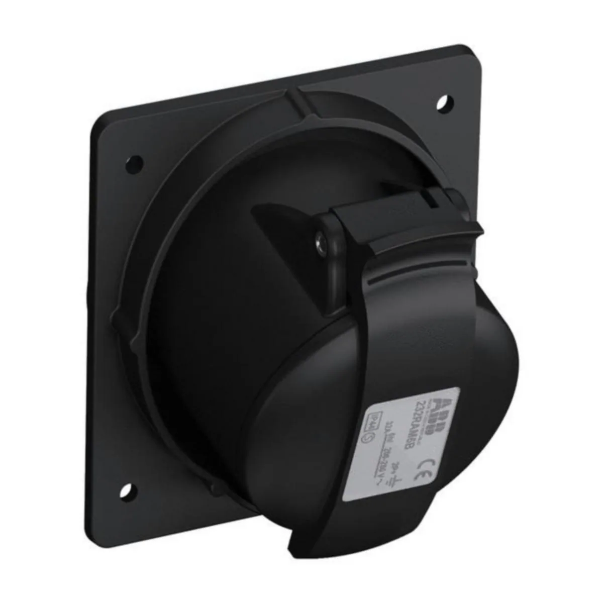 Kojepistorasia Amphenol Easy & Safe Black 6h, 32A, IP44, 2P+E – sininen