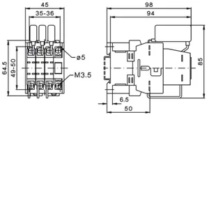 Kontaktori Benedict - KONTAKTORI K3 K3-18NK01 12.5KVAR 3S+1A 230V