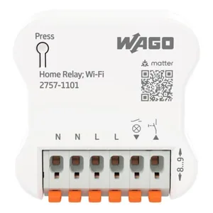 Releyksikkö Wago 2757-sarja - RELEYKSIKKÖ 2757-SJA 16A,MATTER/WIFI,1-KOSKETIN