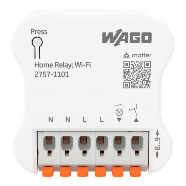 Releyksikkö Wago 2757-sarja 2757-SJA 16A,MATTER/WIFI,1-KOSKETIN