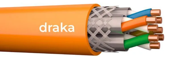 Tietoverkkokaapeli-CAT7 Draka Afumex S/FTP DCA