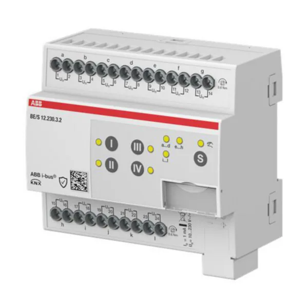 Tuloyksikkö KNX ABB BINÄÄRITULO 12X 10-230V DIN