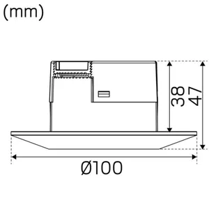 Alasvalo Hide-a-lite Comfort Smart ISO Tilt - ALASVALO HIDE A LITE IP44 420lm 6W 2700K WH TILT