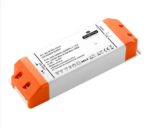 Elektroninen liitäntälaite Saas Black Box Strip Driver 100W 24V Dim