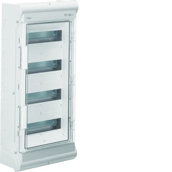 Moduulikotelo pinta Hager Vector IP65 VE412SN 4x12MOD PC-UV