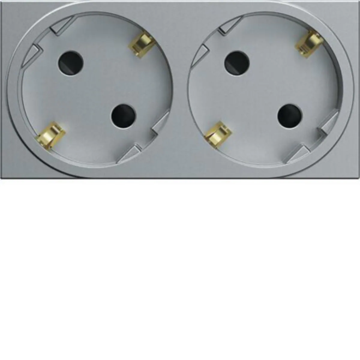 Kanavapistorasia Hager Gallery WXF472 2S/16A/250V 4M QC alu – alumiini