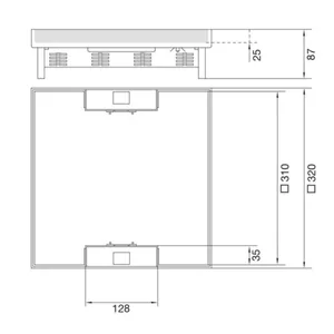 Lattiarasia Hager Electraplan.VE-EE EKQ160 RST - LATTIARASIA ELECTRAPLAN.VE-EE EKQ160 RST 320X320 KL 25MM