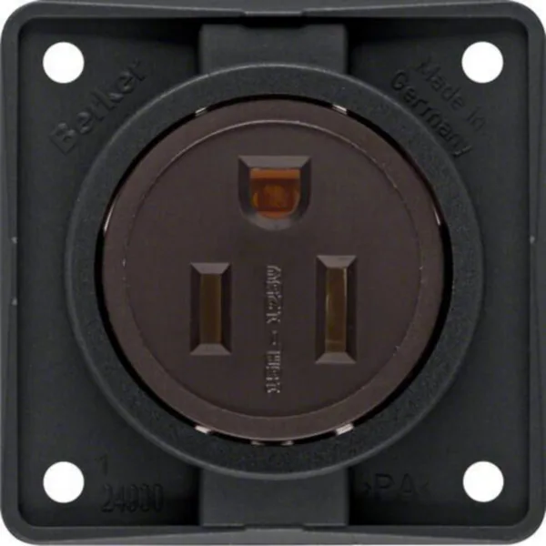Pistorasia Hager Integro Flow 15A/125V NEMA5-15R US/CAN brow