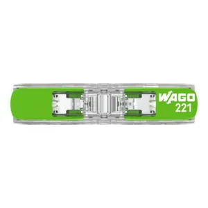 Rasialiitin Wago 221-sarja kaikki johdintyypit - RASIALIITIN 221-SJA VIPU-INLINE-GREEN